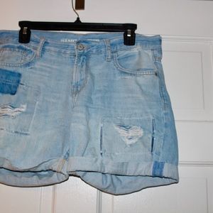 old navy boyfriend shorts size 2